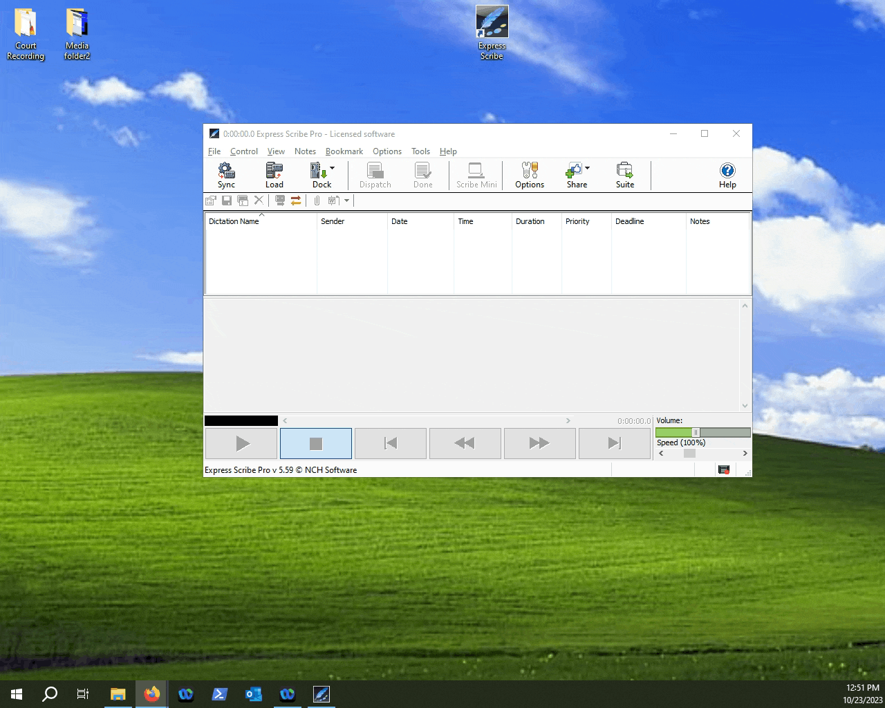 Setting up a foot pedal in Express Scribe.